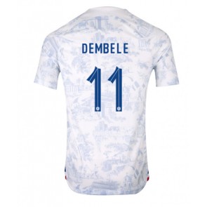 Francuska Ousmane Dembele #11 Gostujuci Dres SP 2022 Kratak Rukavima